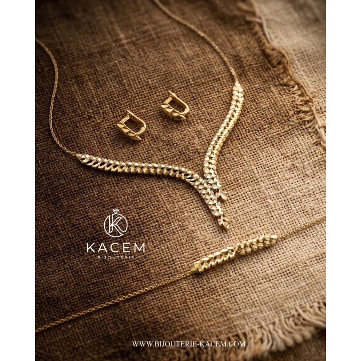 Parure Or Jaune 18K Tunisie | Kacem Nabeul