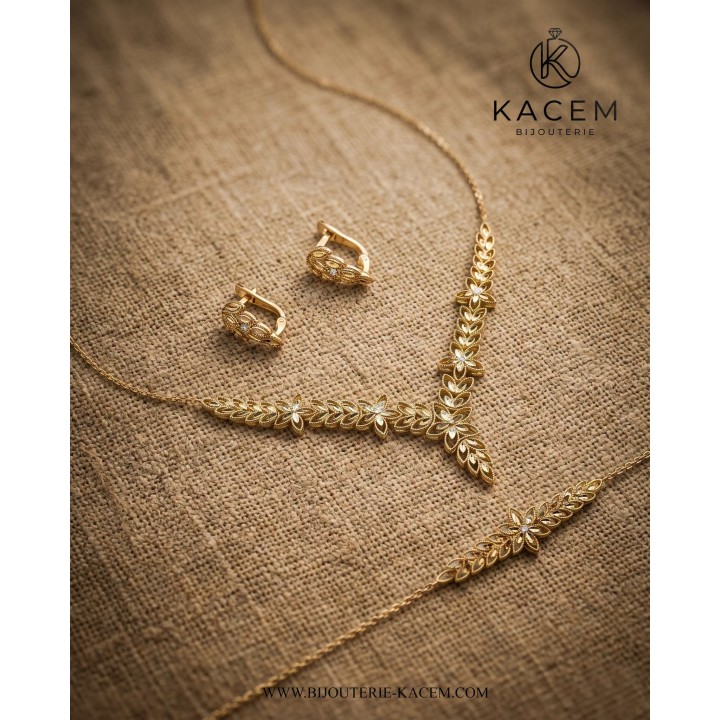Parure Or Jaune 18K Tunisie | Kacem Nabeul