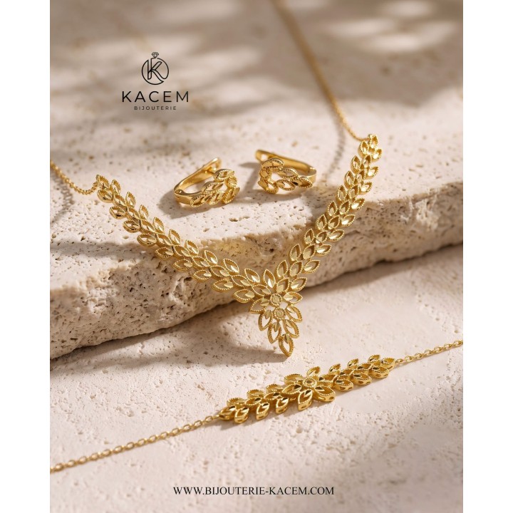Parure Or Jaune 18K Tunisie | Kacem Nabeul