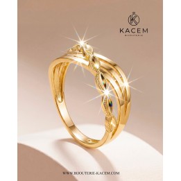 Bague en Or 18K B000049 | Bijouterie Kacem Tunisie
