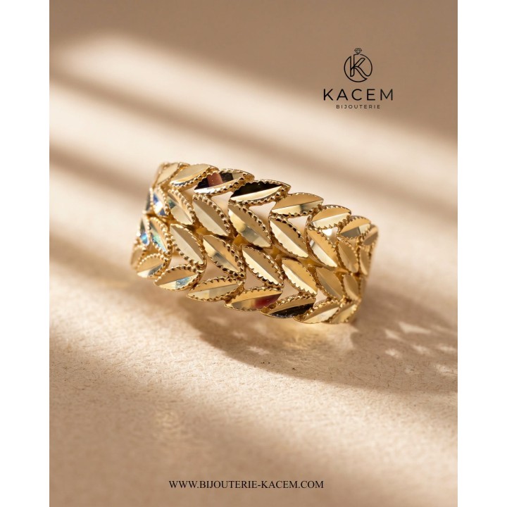 Bague en Or 18 Carats B000069 | Bijouterie Kacem Tunisie
