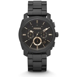 Montre Homme Fossil Machine FS4682 - Chronographe Noir | Bijouterie Kacem
